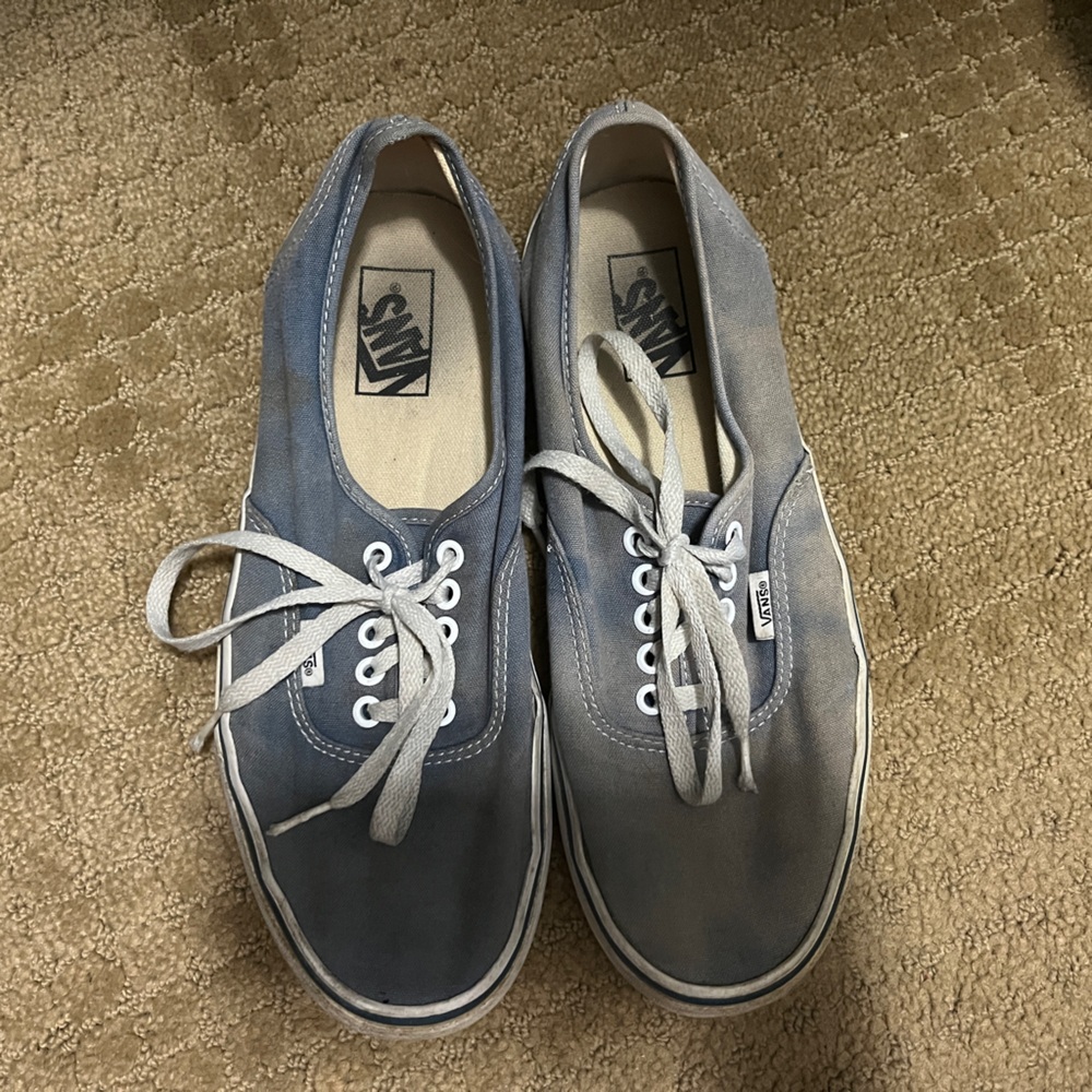 Sun Bleached Blue Vans!!